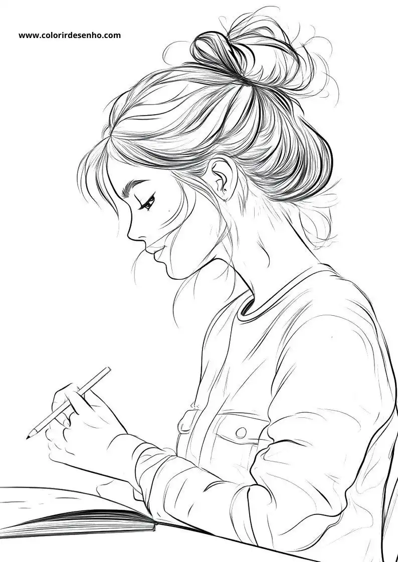 Printable Woman Coloring Pages 10