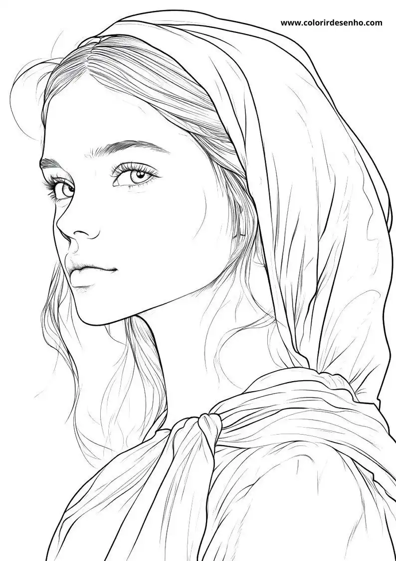 Printable Woman Coloring Pages 11
