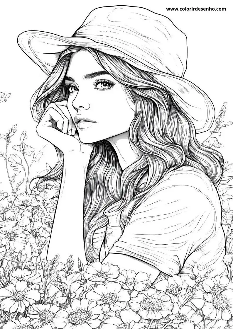 Printable Woman Coloring Pages 2