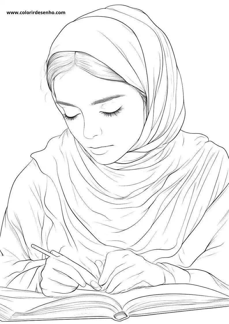 Printable Woman Coloring Pages 8