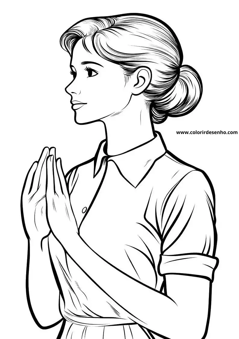 Printable Woman Coloring Pages 9