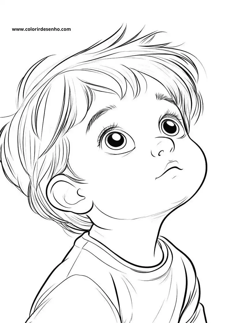 Realistic Baby Coloring Pages 2