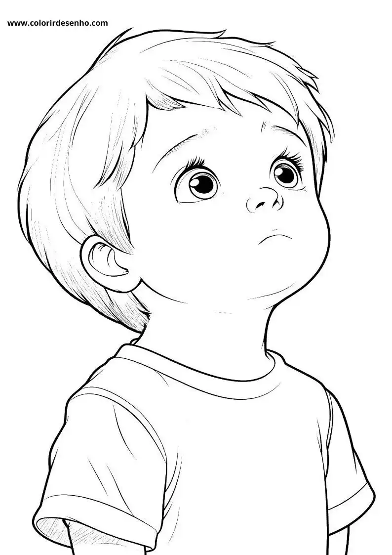 Realistic Baby Coloring Pages 6