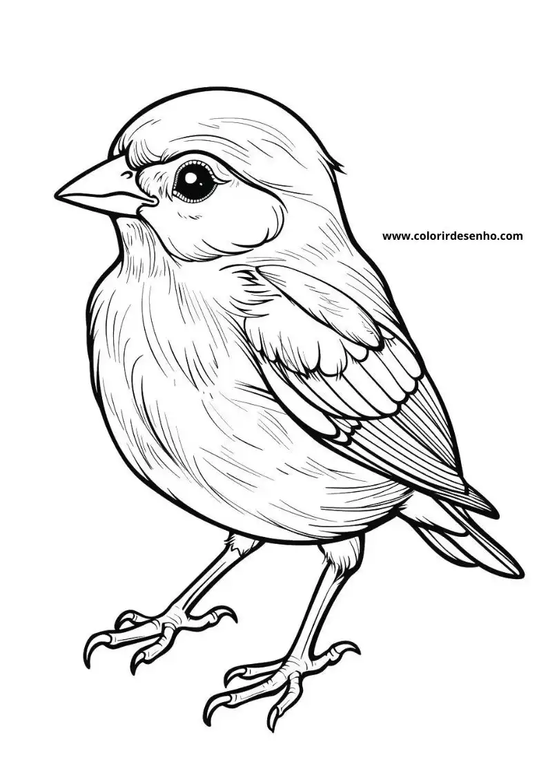 Realistic Bird Coloring Pages 6