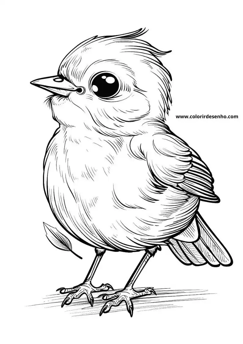 Realistic Bird Coloring Pages 8