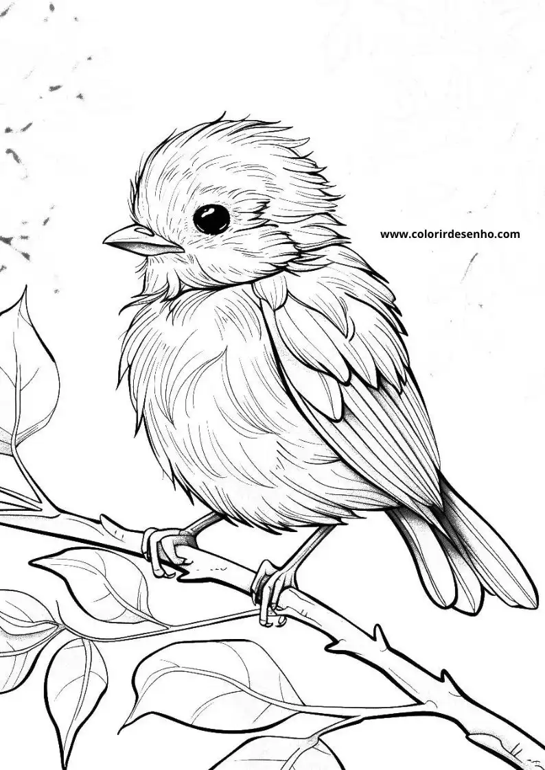 Realistic Bird Coloring Pages 9
