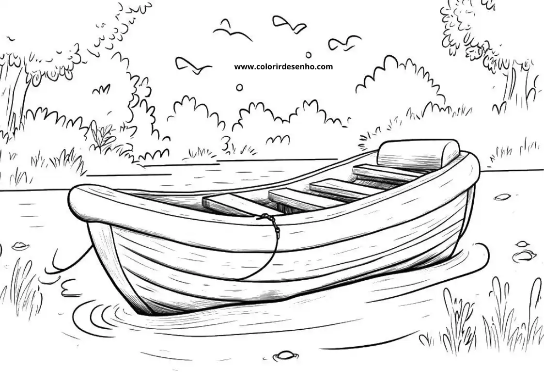 Realistic Boat Coloring Pages 7