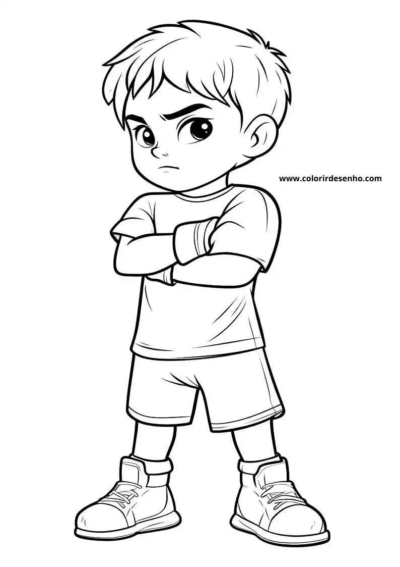 Realistic Boxing Coloring Pages 1