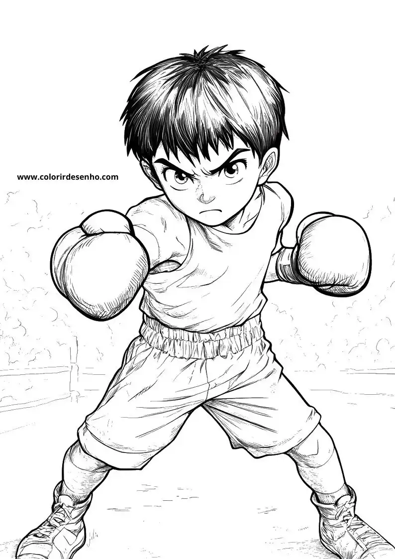 Realistic Boxing Coloring Pages 5