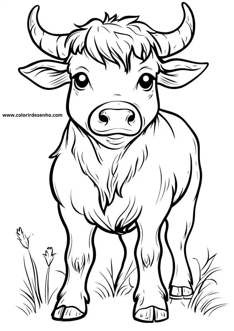Realistic Bull Coloring Pages 138