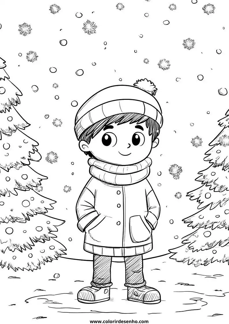 Realistic Christmas Coloring Pages 1