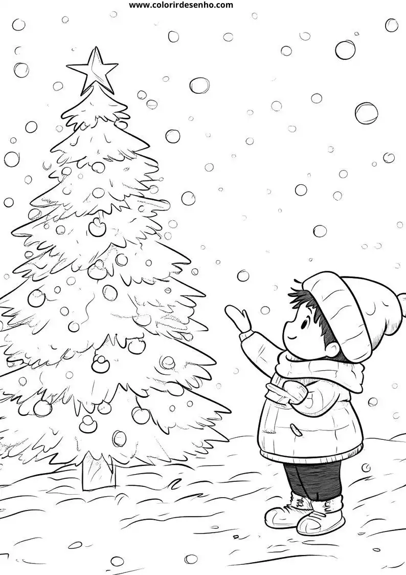 Realistic Christmas Coloring Pages 2