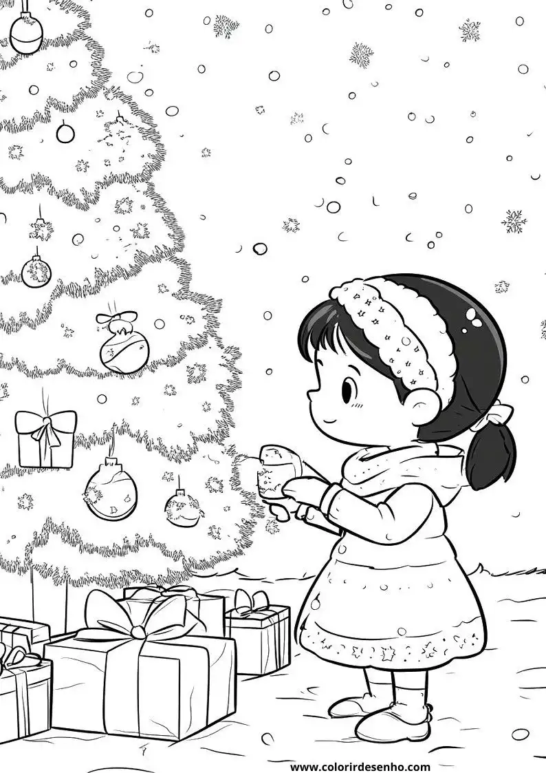 Realistic Christmas Coloring Pages 3