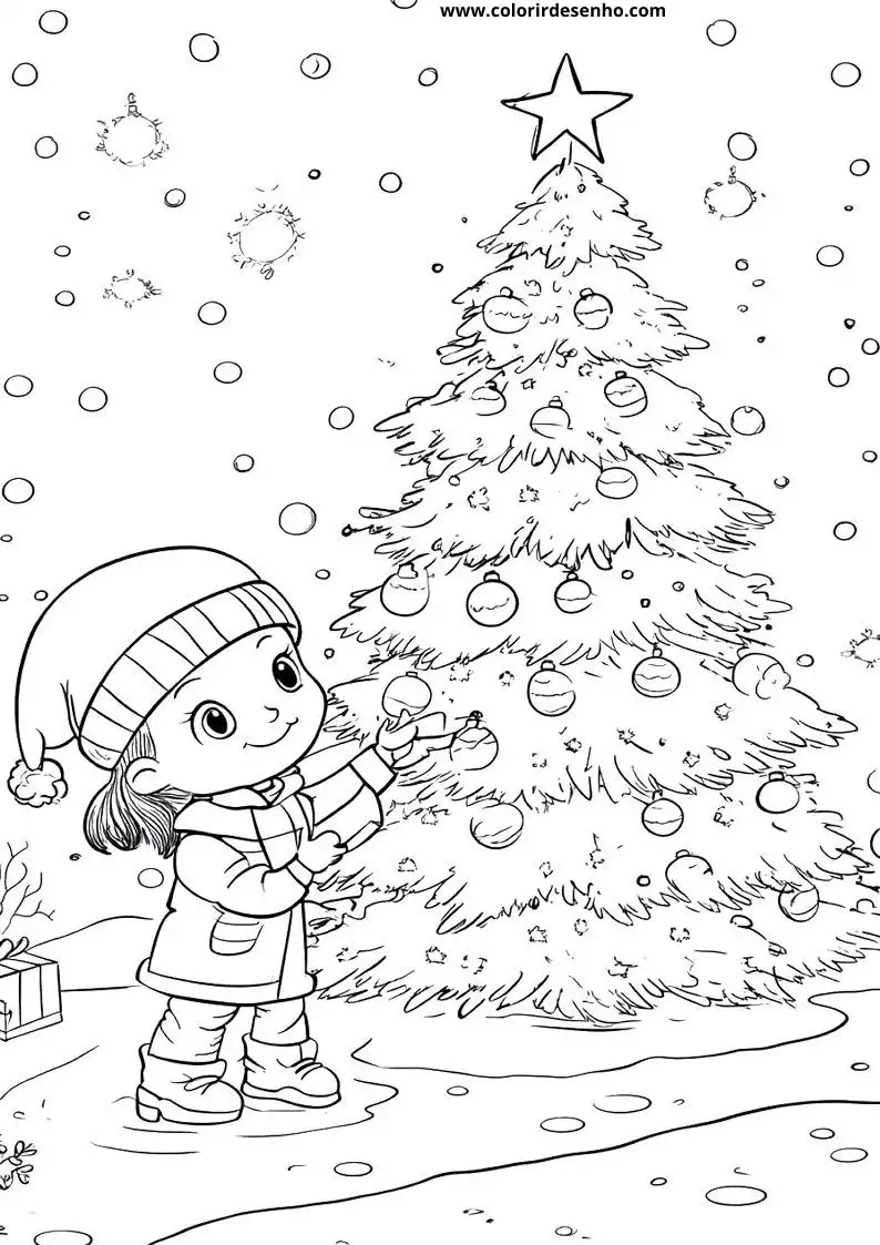 Realistic Christmas Coloring Pages 6