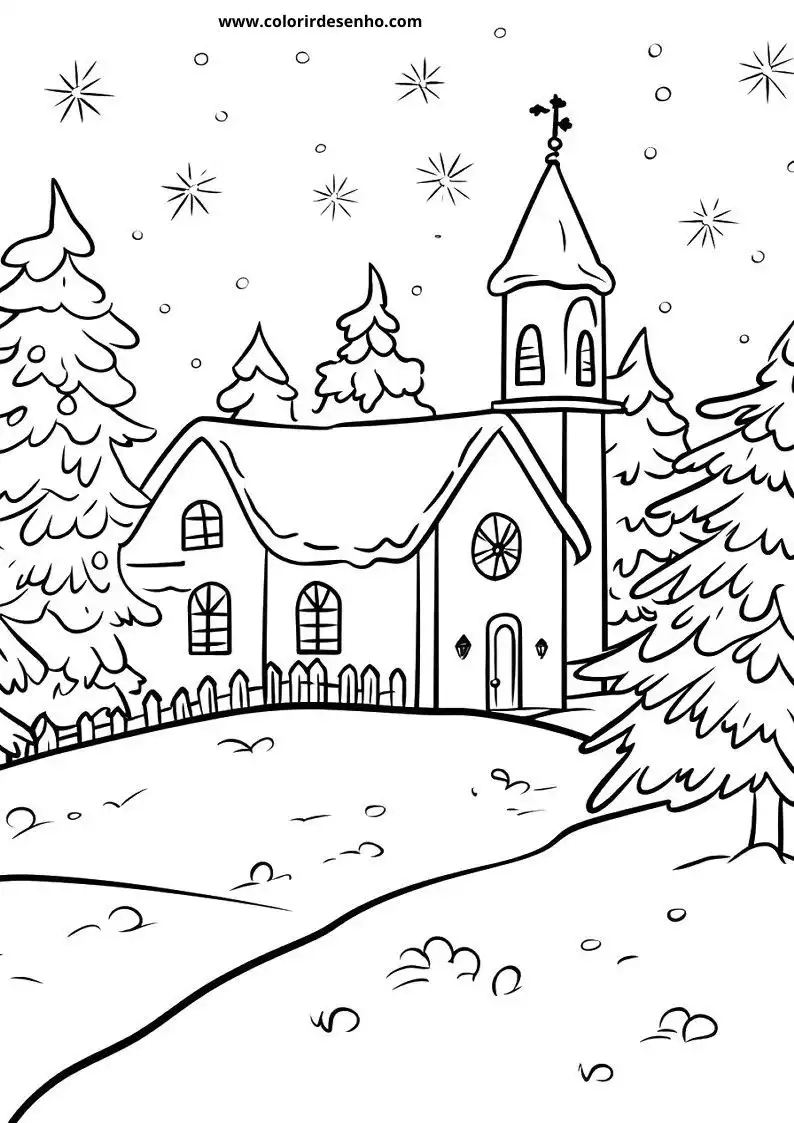 Realistic Christmas Coloring Pages 7