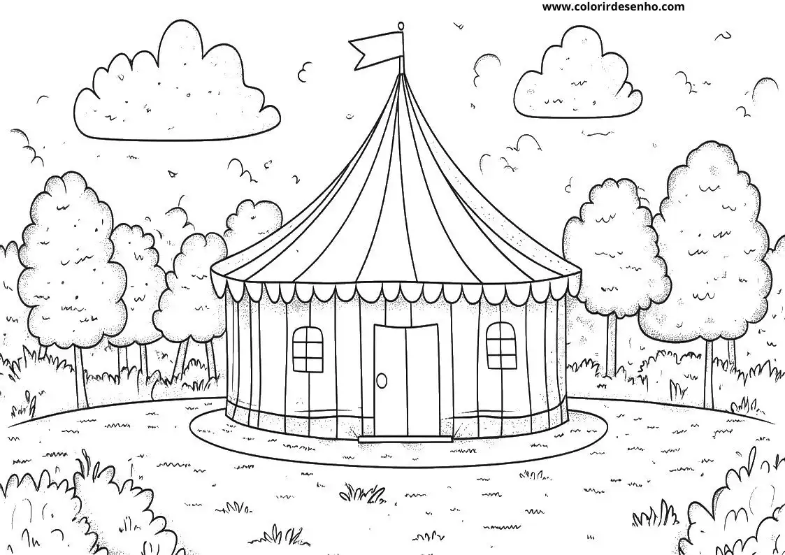 Realistic Circus Coloring Pages 2