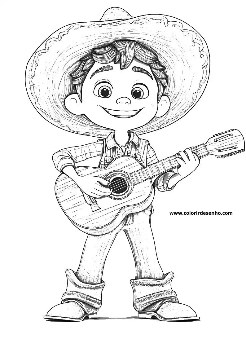 Realistic Country Music Coloring Pages 7
