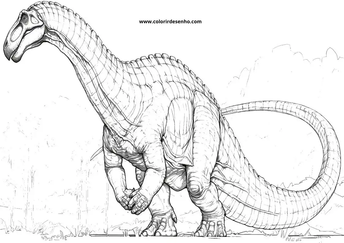 Realistic Dinosaur Coloring Pages 6