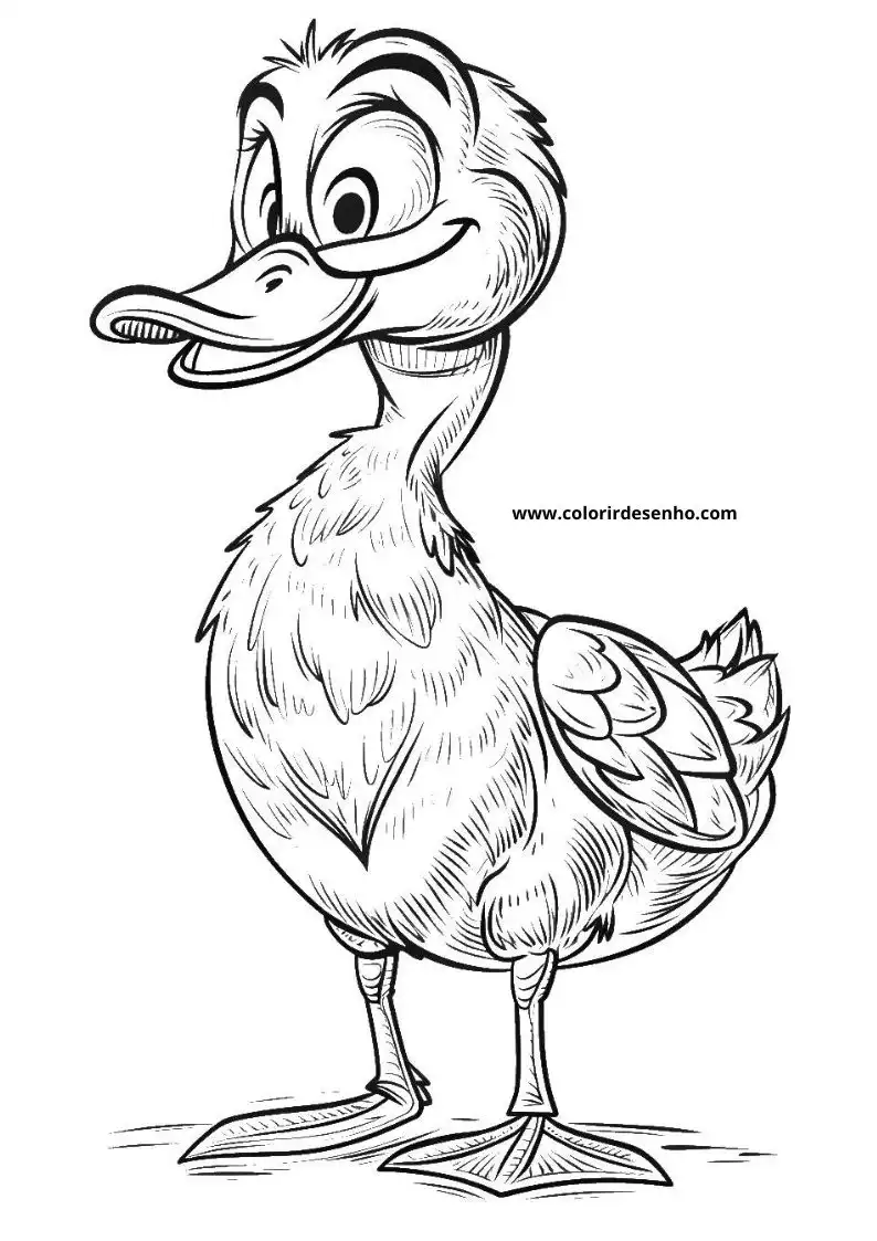 Realistic Duck Coloring Pages 5