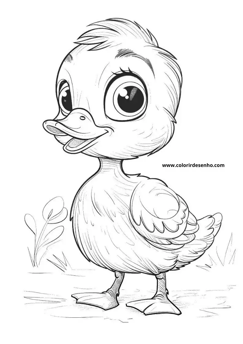 Realistic Duck Coloring Pages 7
