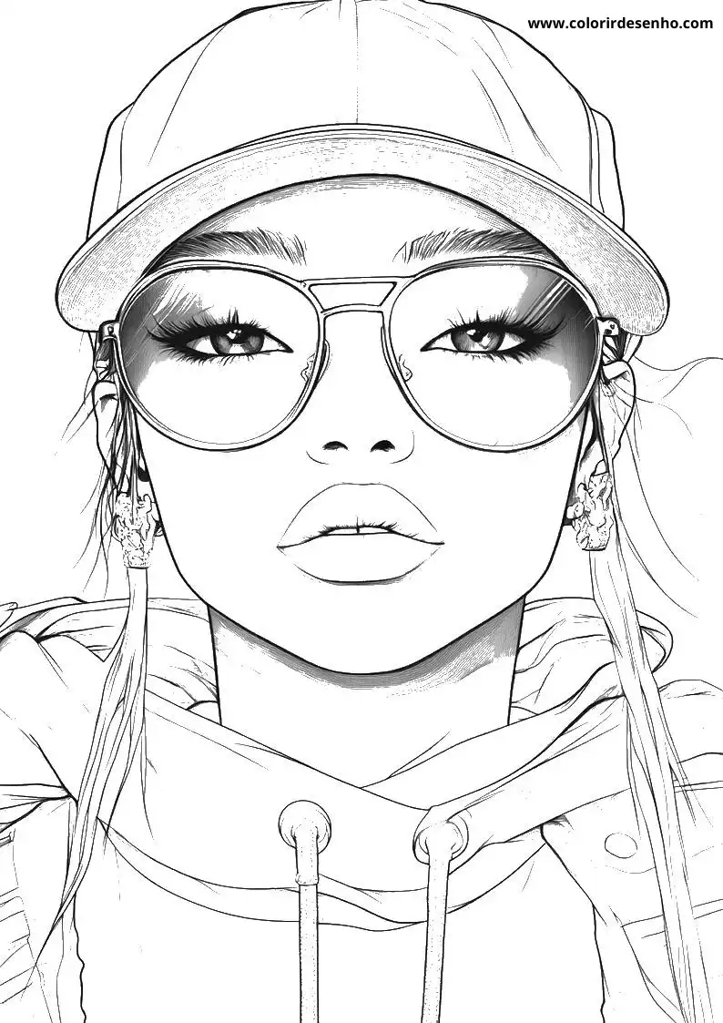 Realistic Hip Hop Coloring Pages 5
