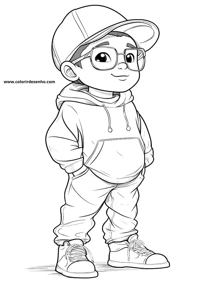 Realistic Hip Hop Coloring Pages 8