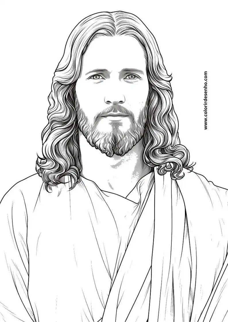 Realistic Jesus Christ Coloring Pages 4