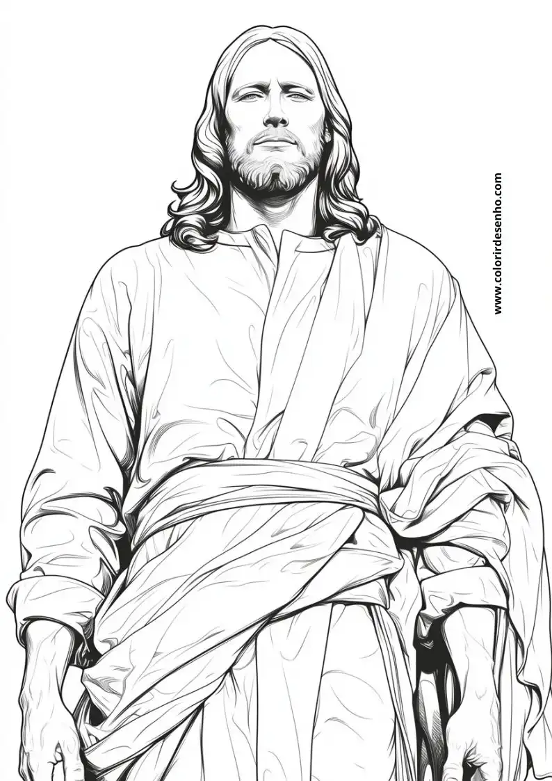 Realistic Jesus Christ Coloring Pages 8