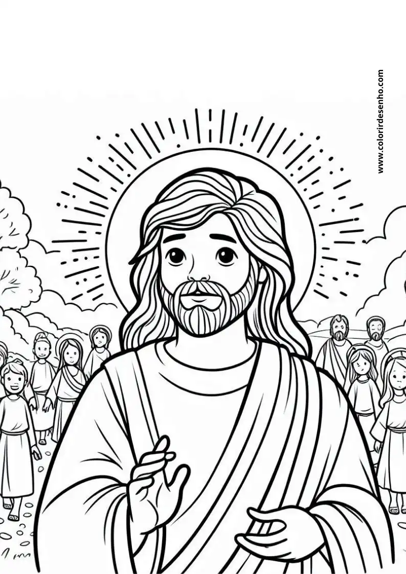 Realistic Jesus Christ Coloring Pages 9