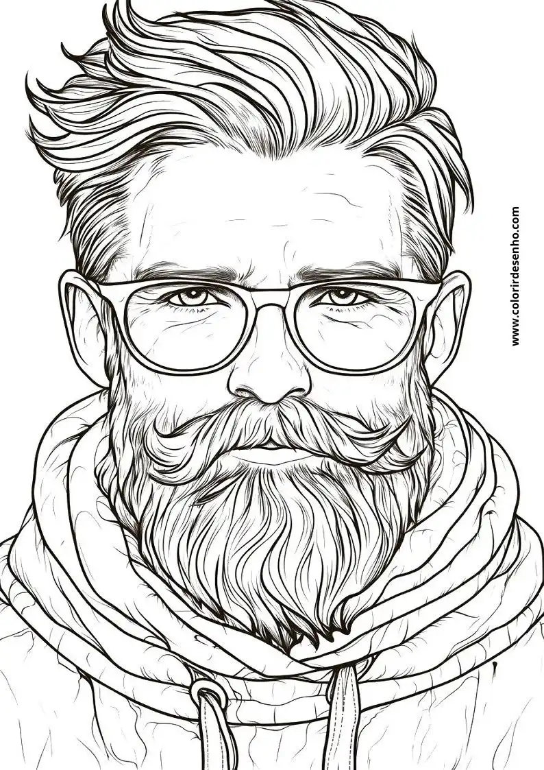 Realistic Man Coloring Pages 2