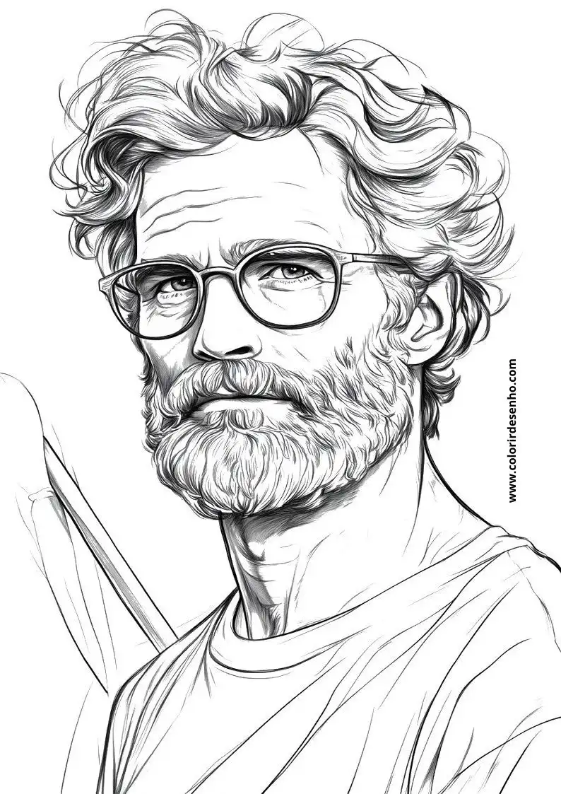 Realistic Man Coloring Pages 3