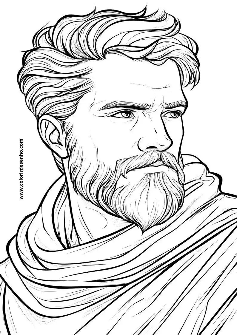 Realistic Man Coloring Pages 9