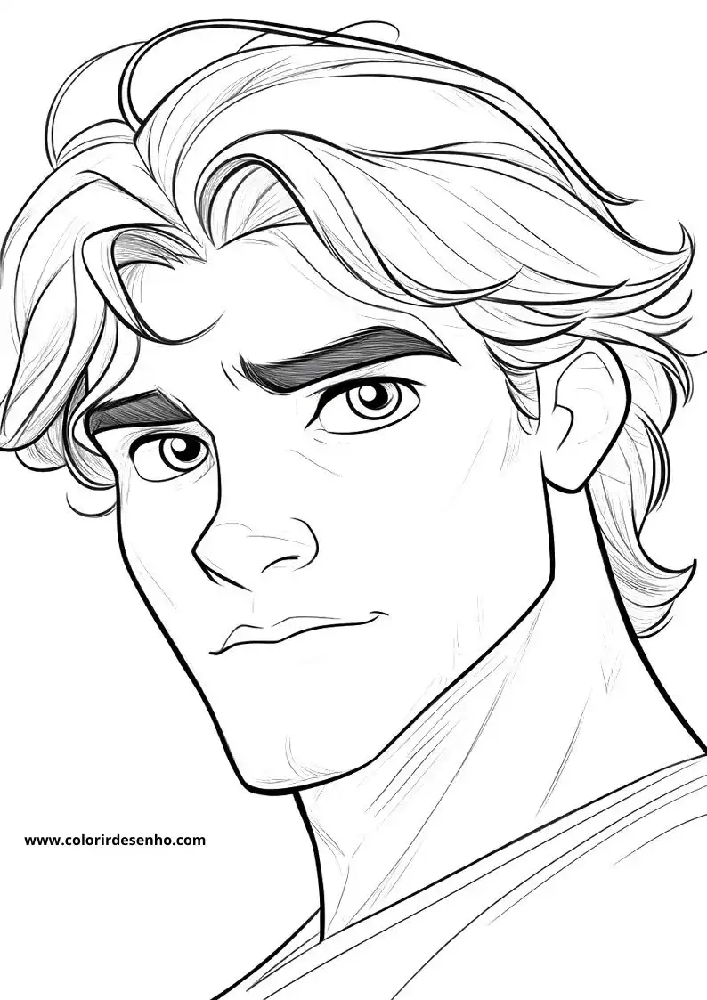 Man's Face Coloring Pages (258+ Free Printables) 43 Realistic Mans Face 22377