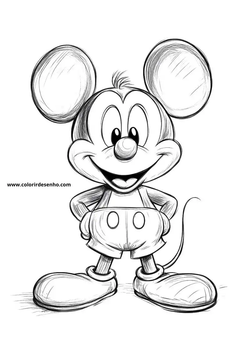 Realistic Mouse Coloring Pages 6