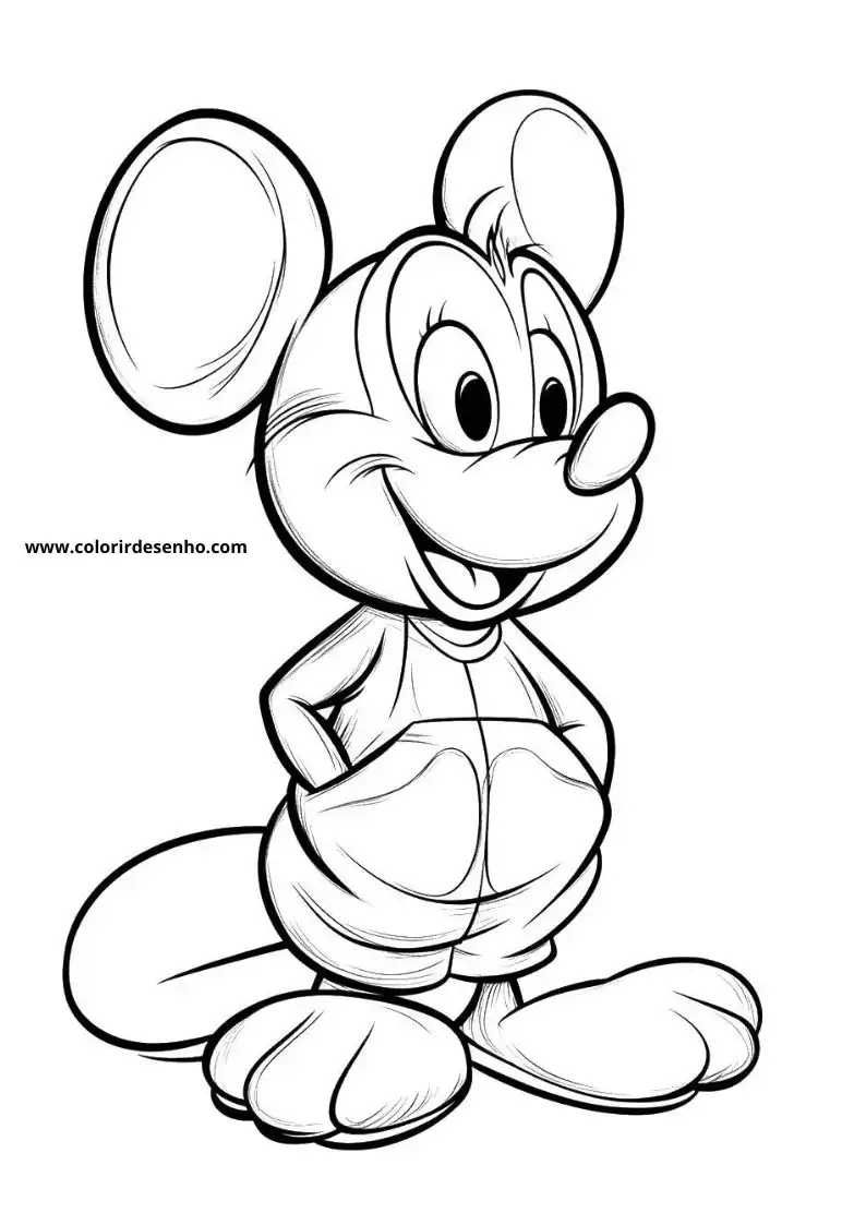 Realistic Mouse Coloring Pages 8