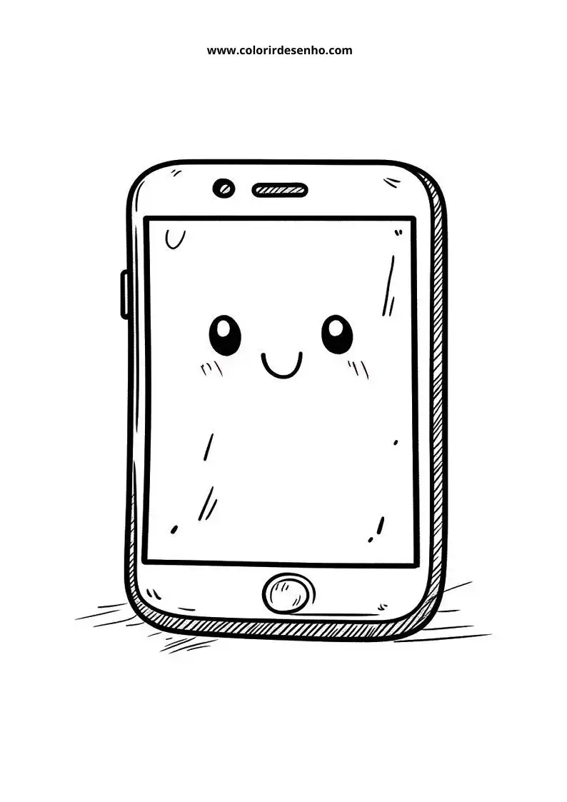 Realistic Phone Coloring Pages 11