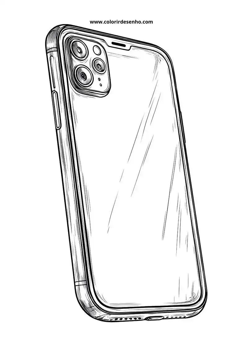 Realistic Phone Coloring Pages 2