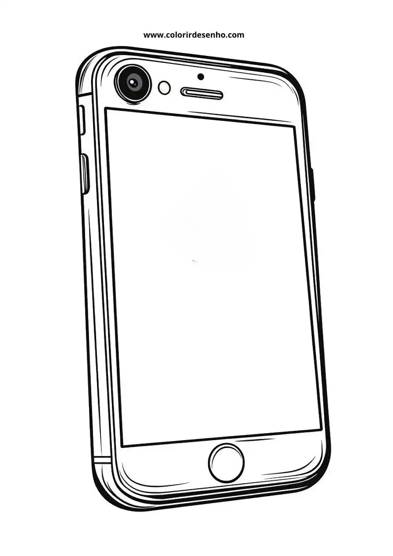 Realistic Phone Coloring Pages 5