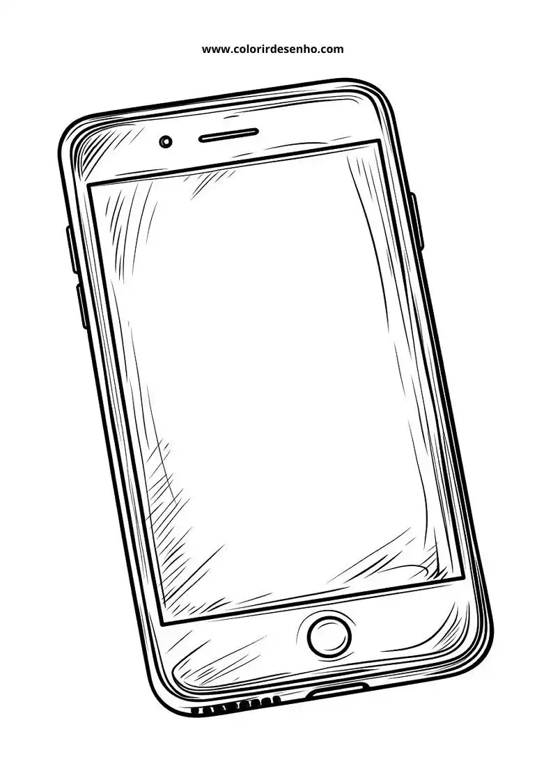 Realistic Phone Coloring Pages 6