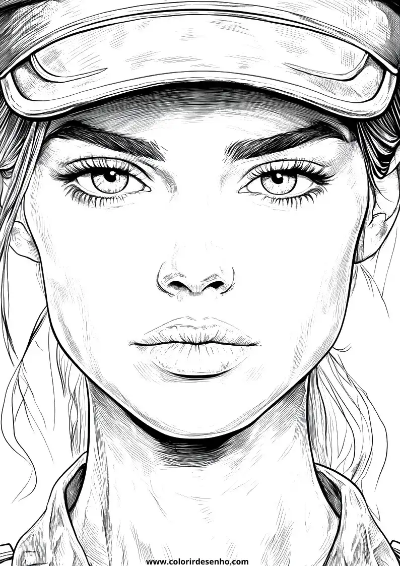 Realistic Police Coloring Pages 5