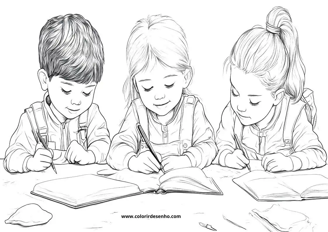 Realistic School Coloring Pages 11