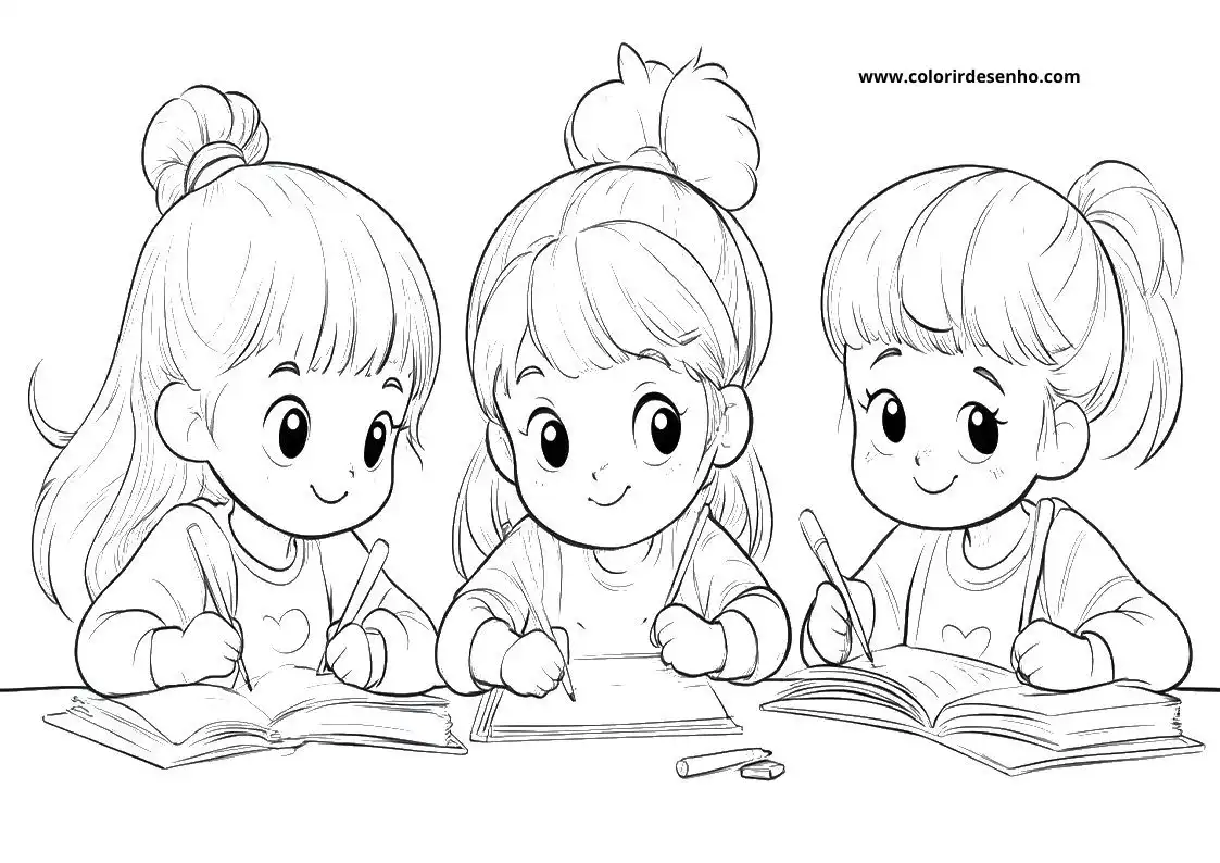 Realistic School Coloring Pages 4