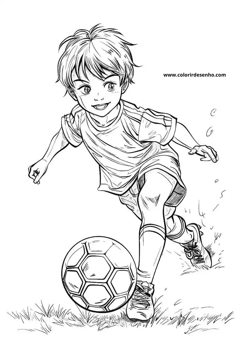 Realistic Soccer Coloring Pages 12