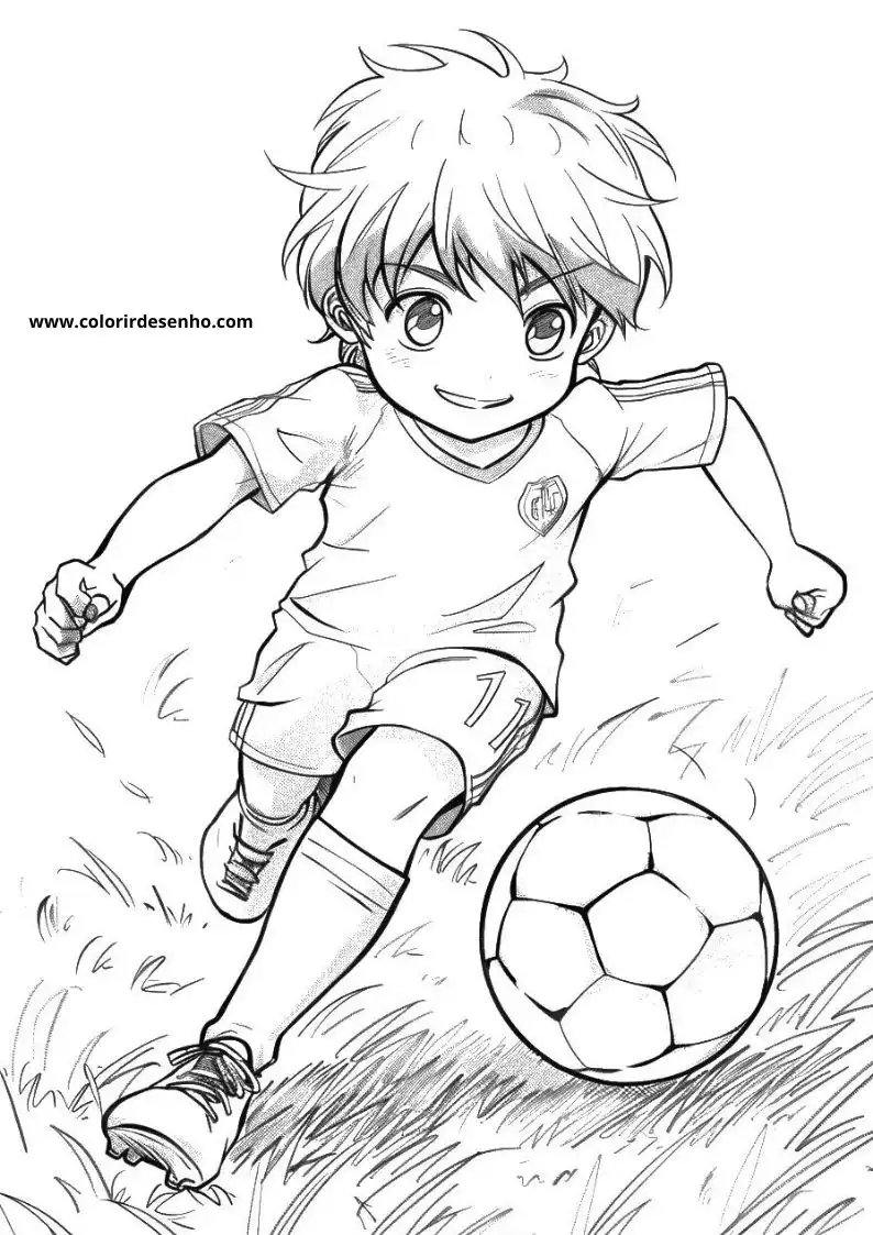 Realistic Soccer Coloring Pages 14