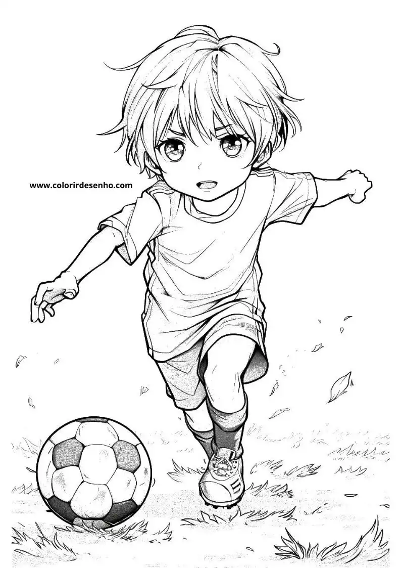 Realistic Soccer Coloring Pages 15