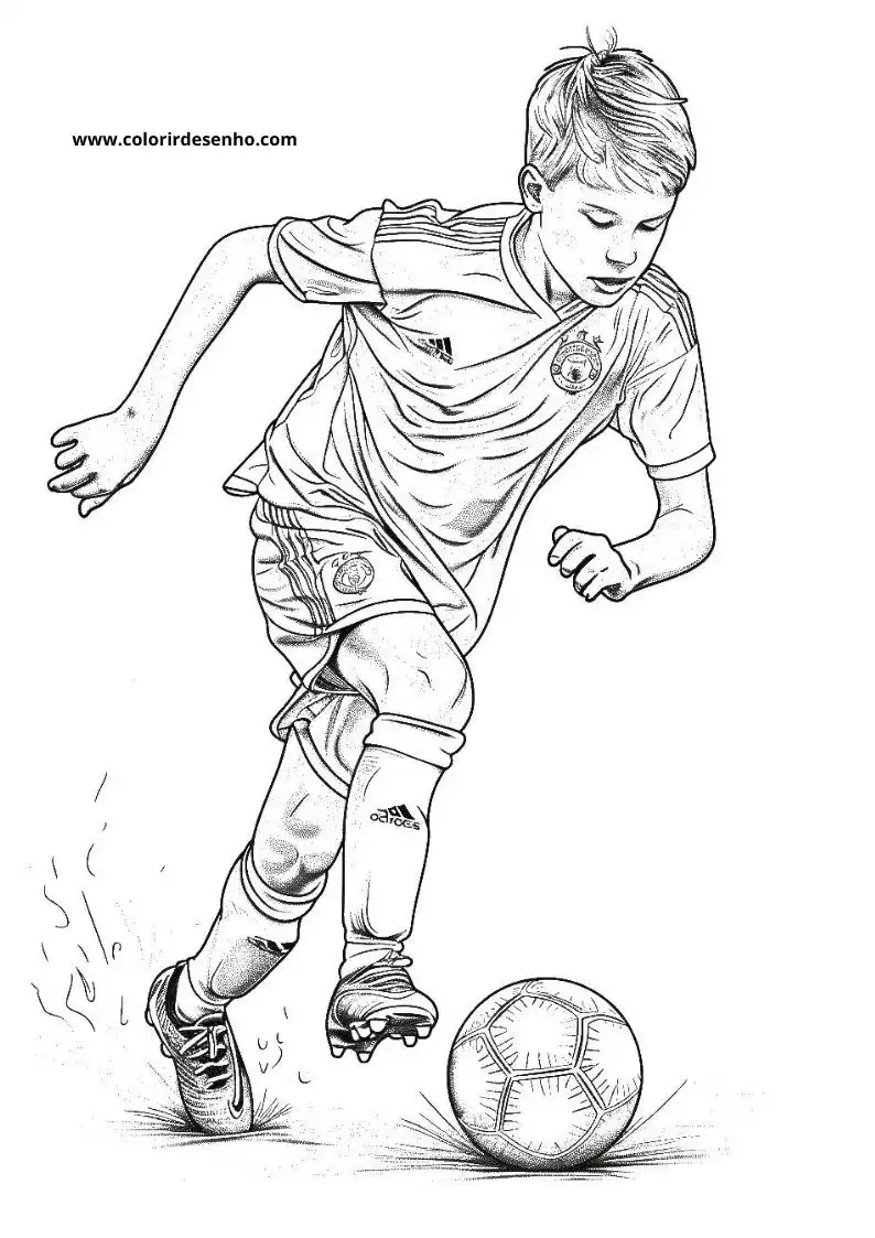 Realistic Soccer Coloring Pages 3