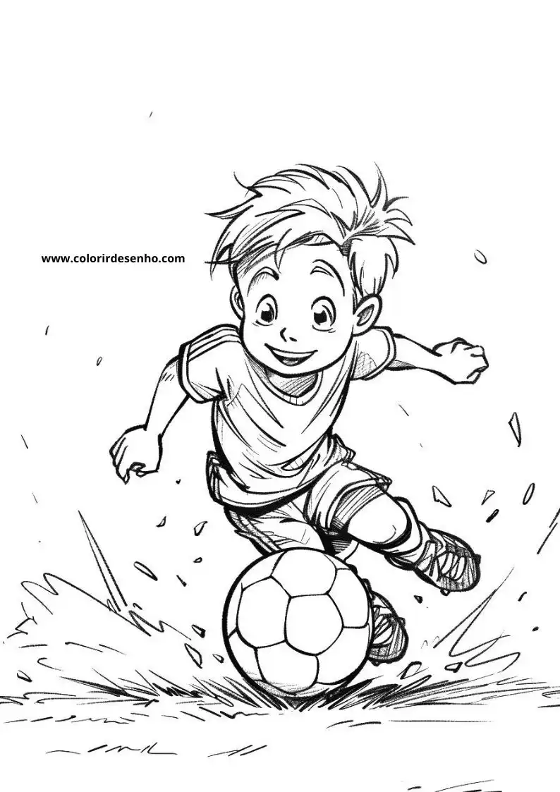 Realistic Soccer Coloring Pages 4