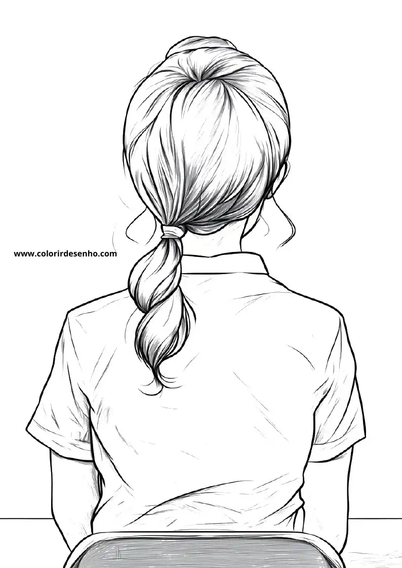 Realistic Teacher Coloring Pages 10