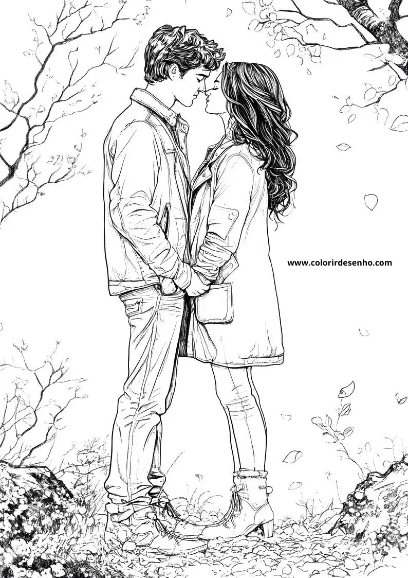 Realistic Valentine’s Day Coloring Pages 1