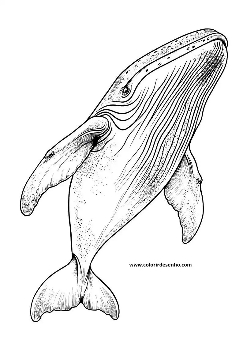 Whale Coloring Pages (139+ Free Printables) 60 Realistic Whale 6250